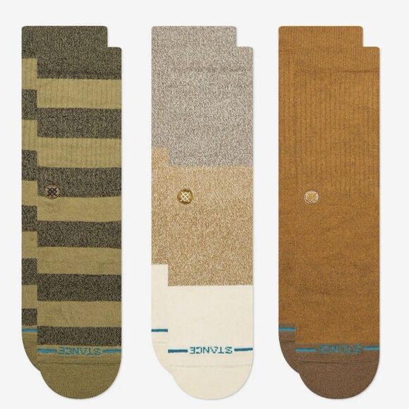 Stance Butter Blend Men's Size Large Casual Crew Sock 3 Pack Infiknit Multicolor - Picture 2 of 6